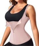 Nebility Waist Trainer for Women Corset Shapewear with Zipper Women’s Waist Cincher Tank Top with Adjustable Straps